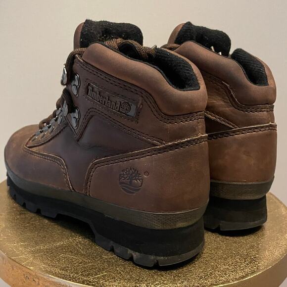 Vintage Timberland Women's 6.5M Hiking Boots | 90s Brown Leather, Thailand Rare - Picture 12 of 15